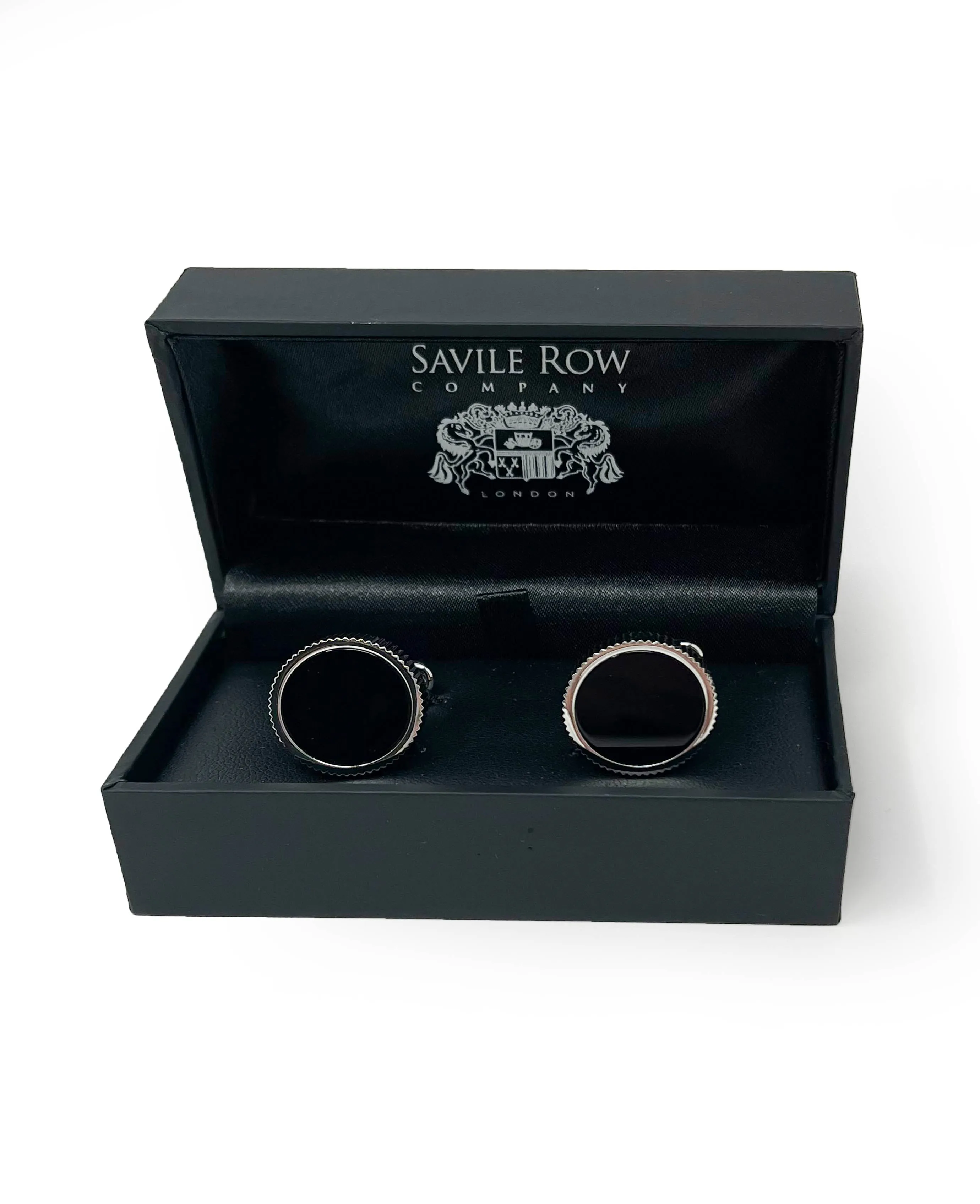 Black Semi Precious Stone Cufflinks