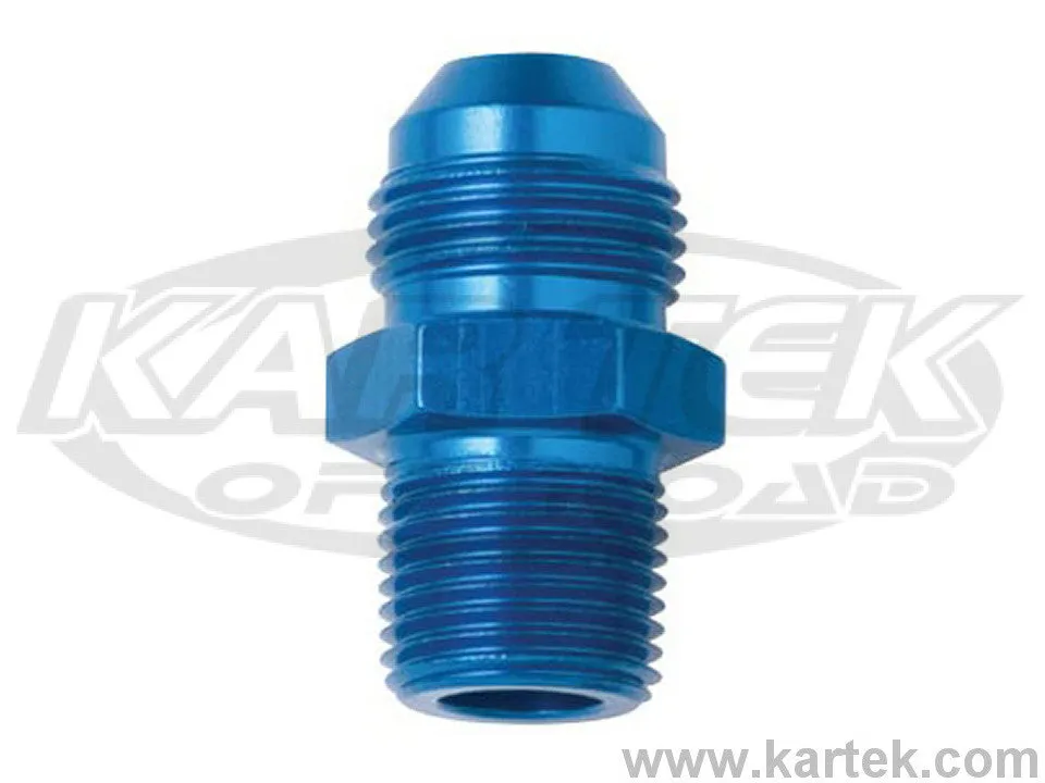 Fragola 22mm-1.5 Thread To AN -6 Blue Anodized Aluminum AN Metric Adapter Fittings