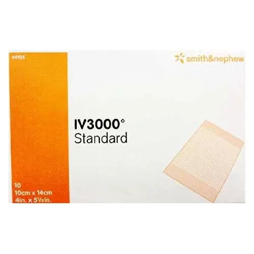 IV3000 Transparent Film Cannula Dressing 4" x 5.5"