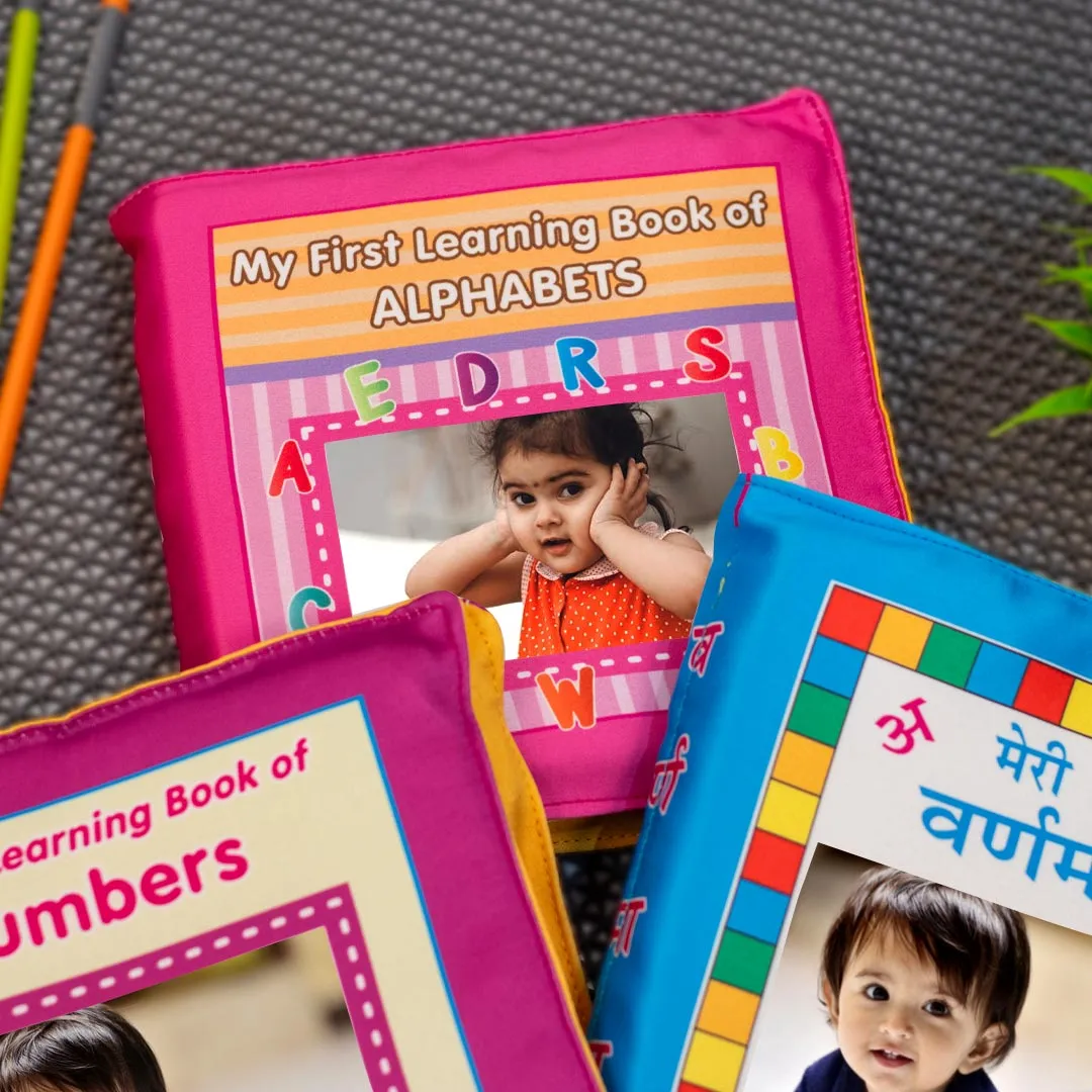 Kids Learning Pillow Book- Alphabet, Varnmala &amp; Mathematics