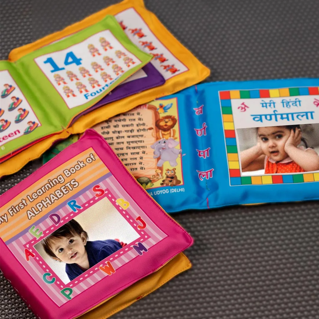 Kids Learning Pillow Book- Alphabet, Varnmala &amp; Mathematics