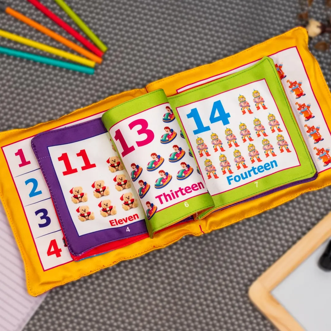 Kids Learning Pillow Book- Alphabet, Varnmala &amp; Mathematics