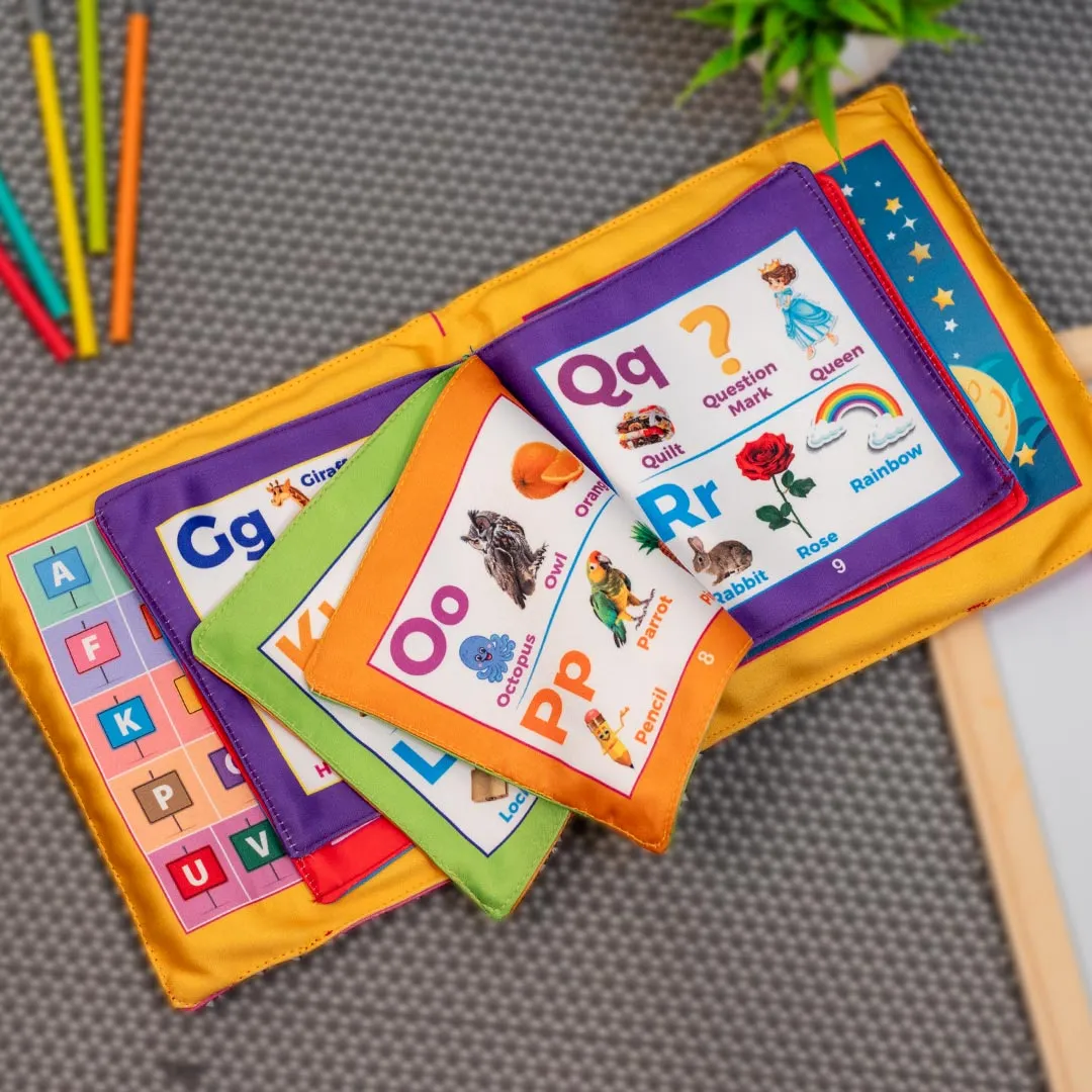 Kids Learning Pillow Book- Alphabet, Varnmala &amp; Mathematics